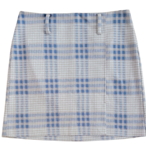 Loft Blue and White Mini Pencil Skirt Size 6 EUC
